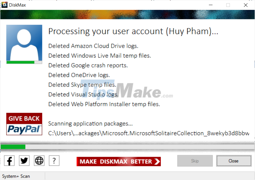 DiskMax software helps to clean up trash to save computer hard drive space Picture 7
