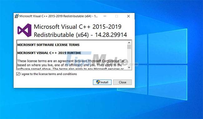 Errors related to msvcp140.dll, download msvcp140.dll here Picture 1
