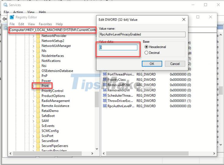 Picture 4 of How to Fixed error 0x0000011b could not be printed when printing over the network