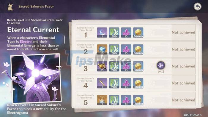 Genshin Impact: Instructions to collect lightning seals to receive the magic Sakura tree reward Picture 3
