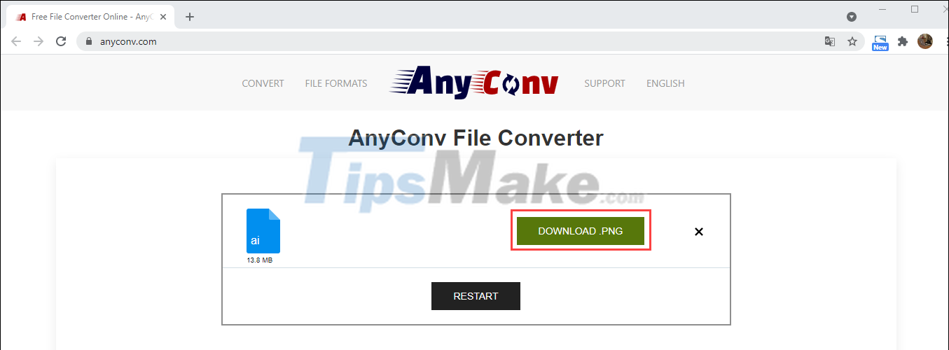 How to convert AI files to PNG, JPG without software Picture 4