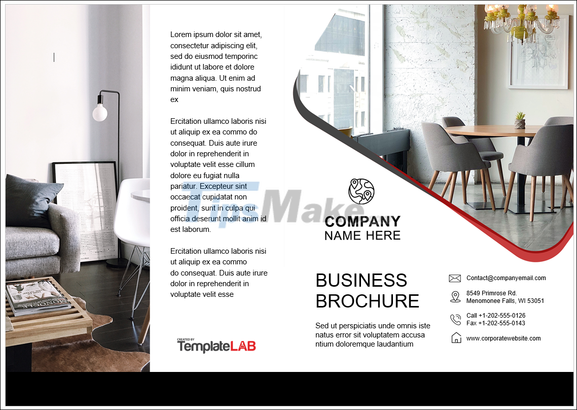 How to create Brochure in Word with built-in templates Picture 13