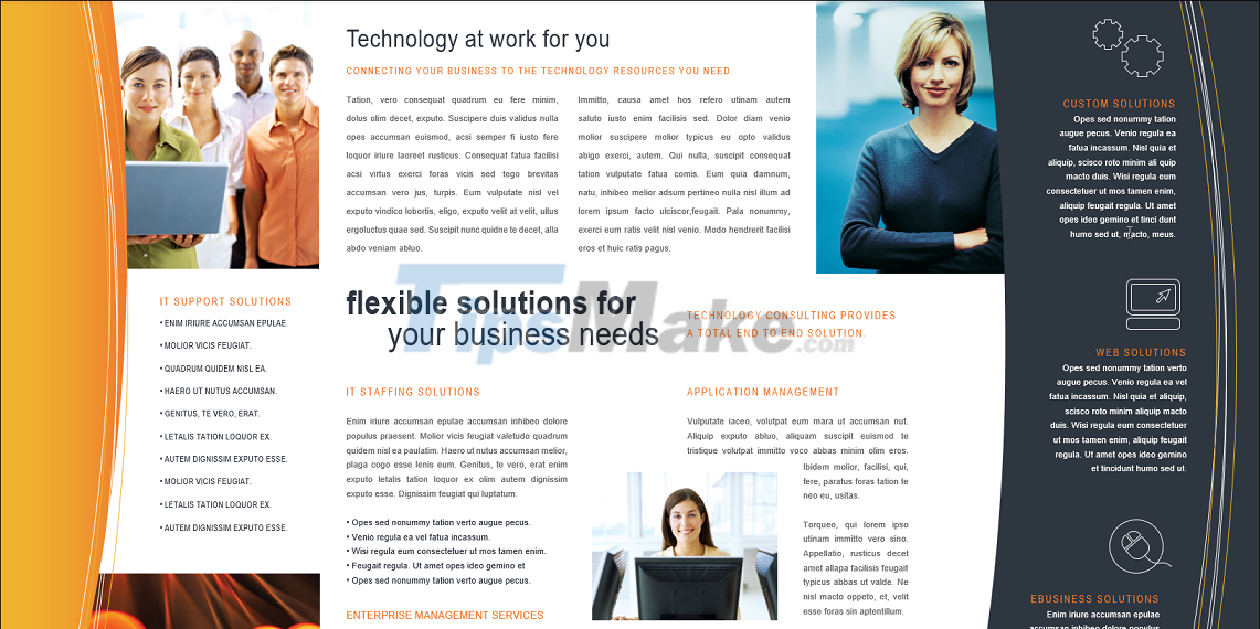 How to create Brochure in Word with built-in templates Picture 14