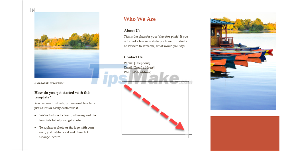 How to create Brochure in Word with built-in templates Picture 8