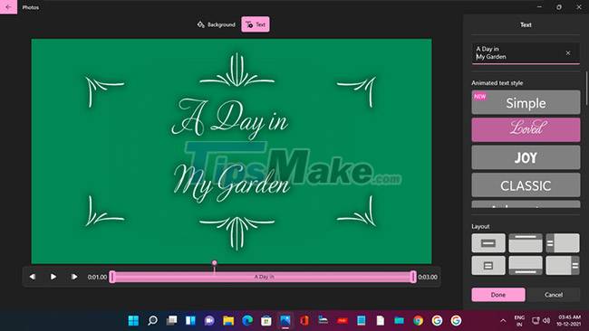 How to create videos with the Photos app on Windows 11 Picture 7