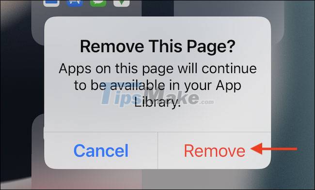 How to delete the home screen page containing apps on iPhone and iPad Picture 4