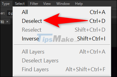 How to deselect an area, layer in Adobe Photoshop Picture 5