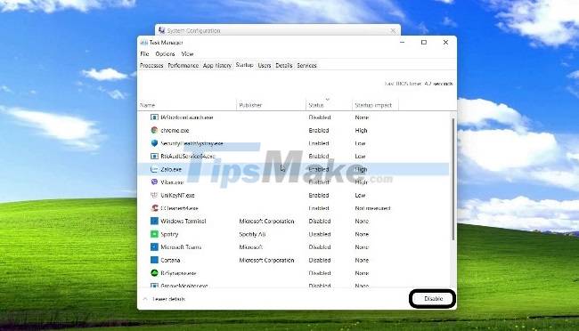 How to disable applications that start with Windows 11 Picture 5