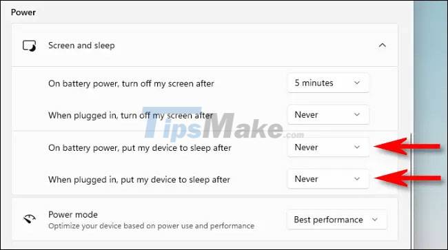 How to disable Sleep mode on Windows 11 Picture 4