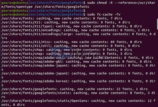 如何在 Ubuntu 上下载、安装和使用 Google 字体的图片 2