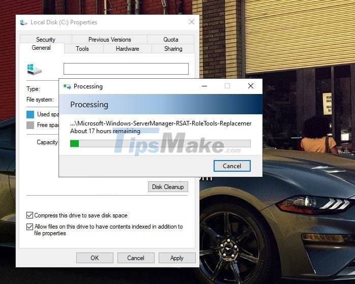 How to enable hard drive compression on Windows operating system Picture 4