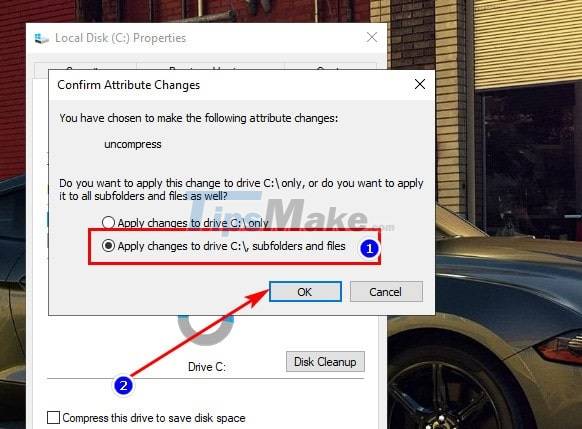 How to enable hard drive compression on Windows operating system Picture 6