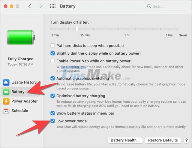 How to enable Low Power Mode on Mac Picture 3