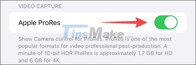 How to enable ProRes video mode on iPhone Picture 4