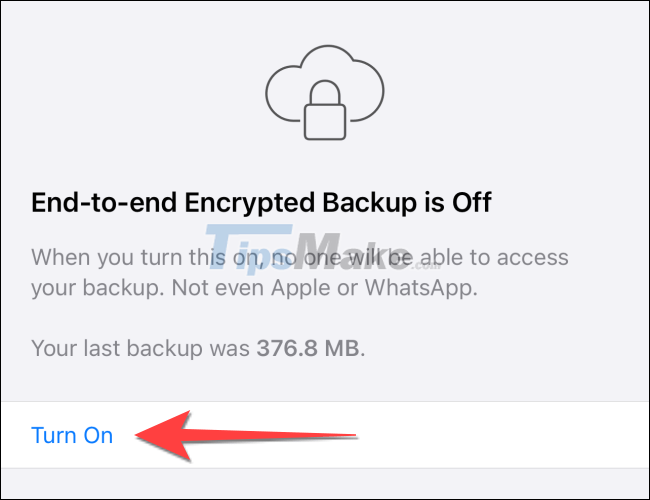 How to encrypt WhatsApp chat backups on iPhone Picture 5