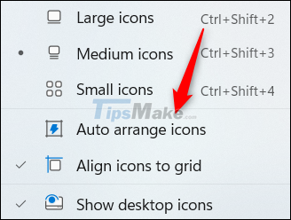 How to fix the position of icons on the Windows 11 desktop Picture 2