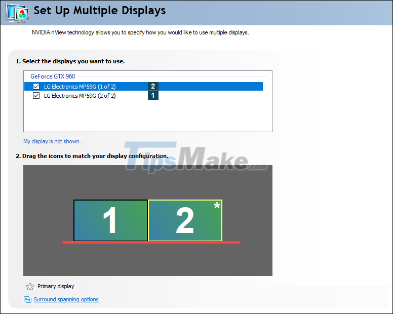 How to fix the screen skew when using 2 monitors Picture 10