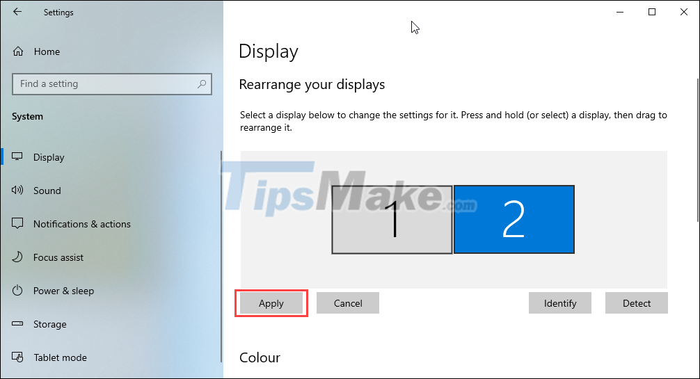 How to fix the screen skew when using 2 monitors - TipsMake.com