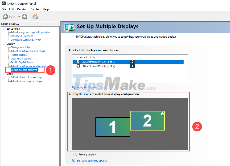How to fix the screen skew when using 2 monitors Picture 9