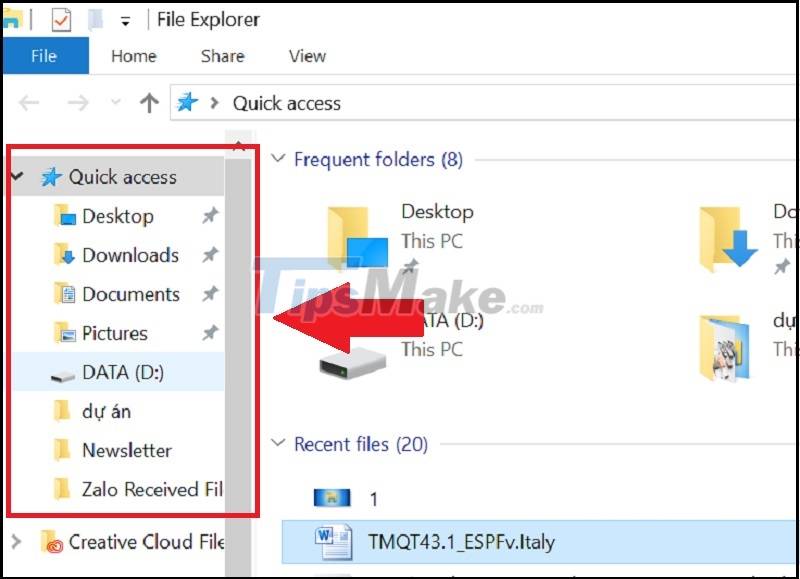 How to hide and show Recent Files on Windows 10 Picture 1