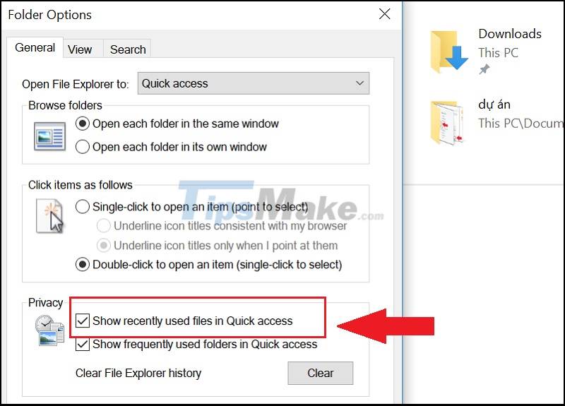 How to hide and show Recent Files on Windows 10 Picture 6