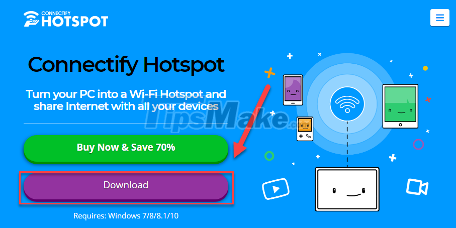 How to play Wifi (Hotspot) on Windows 10 computers Picture 10