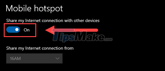 How to play Wifi (Hotspot) on Windows 10 computers Picture 5