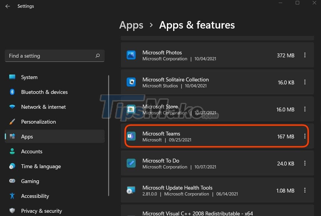 How to remove Microsoft Teams on Windows 11 Picture 8
