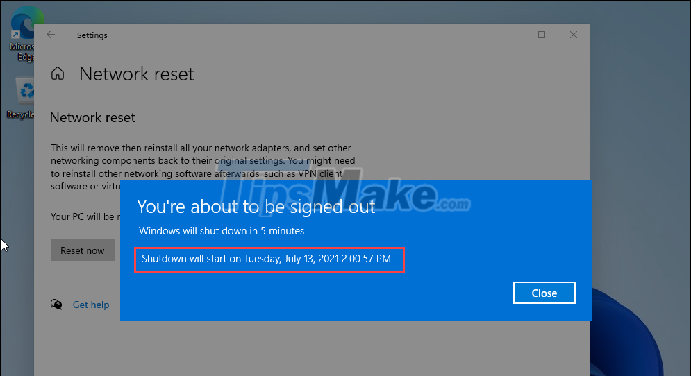 How to reset, reset the network on Windows 11 Picture 10