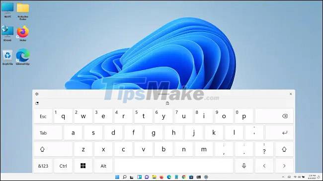 How to resize virtual keyboard/touch keyboard on Windows 11 - TipsMake.com