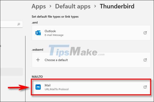 How to Set Default Email Client in Windows 11 - TipsMake.com