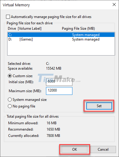 How to set Pagefile.sys limit on Windows 10 Picture 13
