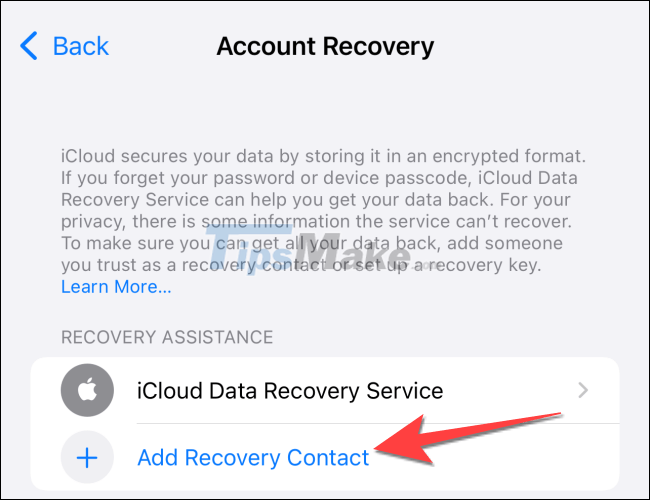 How to set up a recovery contact (Recovery Contact) on iPhone, iPad Picture 4