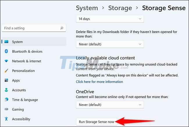 How to set up automatic emptying of the recycle bin in Windows 11 Picture 7