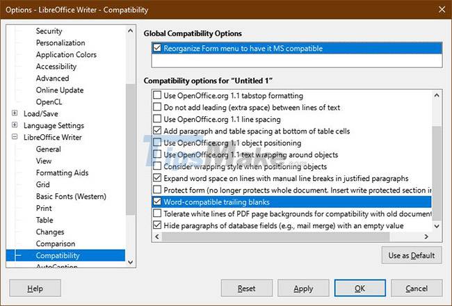 How to set up LibreOffice Writer to run like Microsoft Word Picture 7