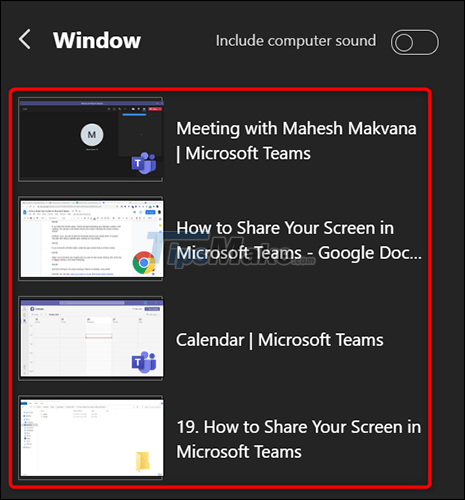 How to share screen in Microsoft Teams Picture 3