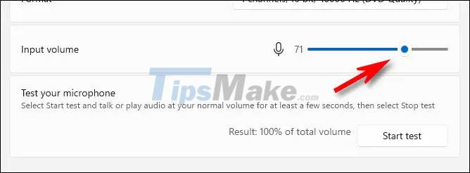 How to test the microphone on Windows 11 Picture 5