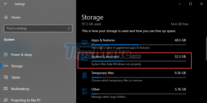 How to turn off reserve memory in Windows 10 Picture 4