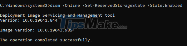 How to turn off reserve memory in Windows 10 Picture 9