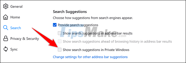 How to turn off search suggestions in Mozilla Firefox Picture 5