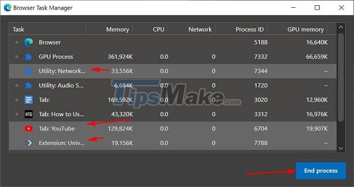 How to use Task Manager of Microsoft Edge, Google Chrome Picture 3