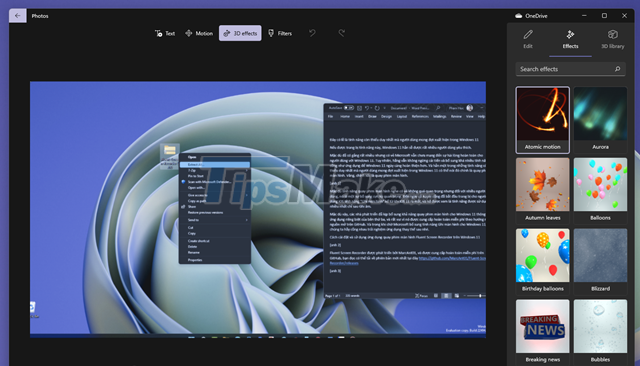 In addition to the photo viewing function, the Photos application on Windows 11 is also equipped with this interesting f Picture 9