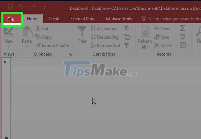 Instructions for basic operations on Microsoft Access Picture 1