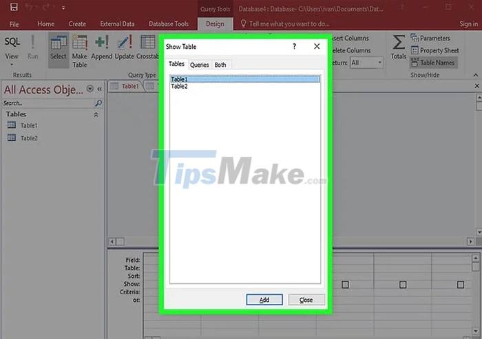 Instructions for basic operations on Microsoft Access Picture 13