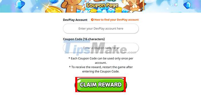 Instructions for entering the latest Cookie Run: Kingdom codes and ...