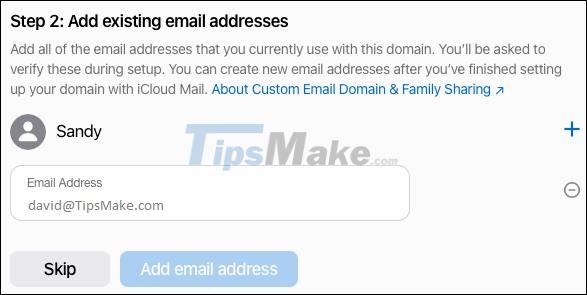 Instructions for setting up a custom email domain on iCloud Picture 6