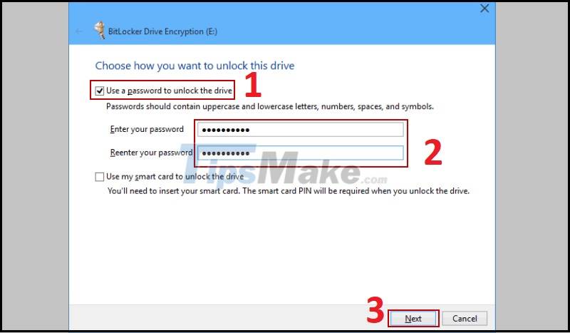 Instructions on how to set a password for the drive on Windows 10 Picture 2