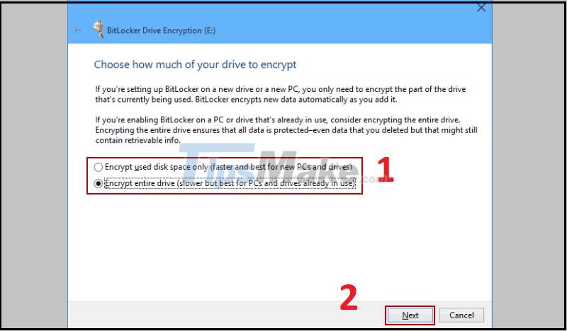 Instructions on how to set a password for the drive on Windows 10 Picture 4