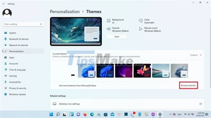 Instructions to change the interface on Windows 11 Picture 2