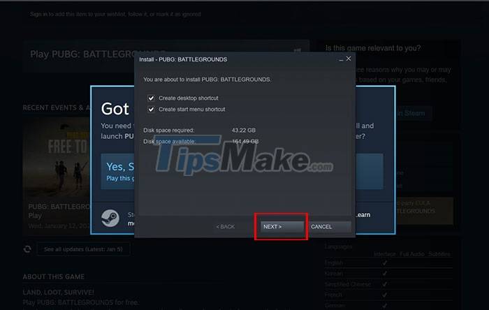 Instructions to play PUBG for PC for free on Steam Picture 3